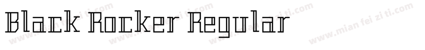 Black Rocker Regular字体转换
